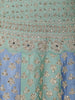 Light Green Floral Embroidered Silk Lehenga for Brides - Diadem