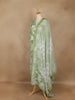 Light Green Floral Printed Cotton Salwar