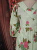 Light Green Floral Printed Design Cotton Anarkali Salwar Suit with Dupatta