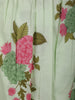 Light Green Floral Printed Design Cotton Anarkali Salwar Suit with Dupatta