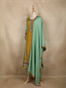 Light Green Floral Printed Synthetic Salwar Suit