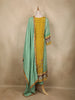 Light Green Floral Printed Synthetic Salwar Suit