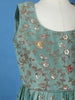Light Green Floral Sequins Design Georgette Kids Lehenga