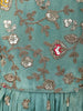 Light Green Floral Sequins Design Georgette Kids Lehenga