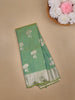 Light Green Floral Woven Banarasi Silk Saree - Diadem