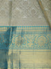 Light Green Floral Woven Pure Kanchipuram Silk Saree with Zari Border