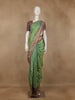Light Green Geometric Diamond Designed Silk Saree - Diadem