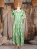 Light Green Ikat Printed Design Cotton Kurti