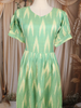 Light Green Ikat Printed Design Cotton Kurti