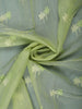 Light Green Leaf Motif Design Semi Tussar Saree
