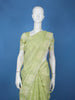 Light Green Leaf Motif Design Semi Tussar Saree