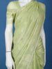 Light Green Leaf Motif Design Semi Tussar Saree