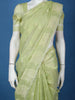 Light Green Leaf Motif Design Semi Tussar Saree