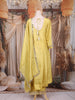 Light Green Mirror and Thread Embroidered Design Tissue Silk Palazzo Suit with Dupatta