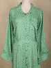 Light Green Polka Dot Printed Rayon Kurti Top