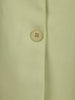 Light Green Solid Single-Breasted Blazer With Flap Pockets