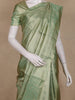 Light Green Striped Woven Design Pure Kanchipuram Silk Saree with Zari Woven Border