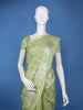 Light Green Woven Floral Design Banarasi Silk Saree - Diadem