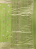 Light Green Zari Butta Woven Design Pure Banarasi Saree with Zari Woven Border