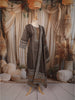 Light Grey Ajrakh Printed Design Cotton Straight Cut Salwar Suit with Dupatta