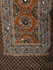 Light Grey Ajrakh Printed Design Cotton Straight Cut Salwar Suit with Dupatta