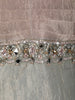 Light Grey Floral Beads and Mirror Embroidered Design Tissue Silk Fancy Palazzo Suit with Choker Dupatta