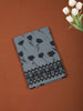 Light Grey Floral Vine Printed Design Cotton Casual Wear Saree