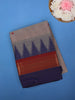 Light Grey Solid Cotton Saree Print Border - Diadem