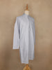 Light Grey Thread Embroidered Cotton Kurta for Men