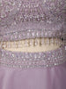 Light Lavender Abstract Beads Embroidered Design Organza Party Wear Lehenga with Draped Dupatta