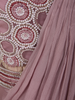 Light Lavender Beads Embroidered Design Georgette Ready To Wear Saree with Designer Blouse