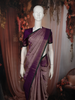 Light Lavender Butta Zari Woven Design Pure Kanchipuram Silk Saree with Contrast Zari Border