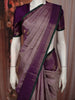 Light Lavender Butta Zari Woven Design Pure Kanchipuram Silk Saree with Contrast Zari Border