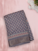 Light Lavender Floral Butta Printed Design Crepe Silk Saree