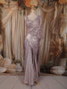Light Lavender Floral Sequin Embroidered Design Shimmer Ready To Wear Saree with Designer Blouse
