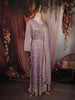 Light Lavender Floral Sequins and Beads Embroidered Design Tissue Organza Salwar with Dupatta