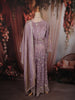 Light Lavender Floral Sequins and Beads Embroidered Design Tissue Organza Salwar with Dupatta