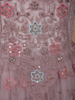 Light Lavender Floral Thread and Sequins Embroidered Design Net Gown