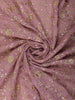 Light Lavender Floral Vine Zari and Mirror Embroidered Design Georgette Fancy Saree with Designer Scarf