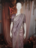 Light Lavender Geometric Zari Woven Design Pure Banarasi Silk Saree with Designer Border