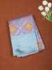 Light Lavender Geometric Zari Woven Design Tissue Silk Saree with Contrast Zari Border