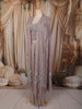 Light Lavender Heavy Beads Embroidered Design Shimmer Ready To Wear Saree with Over Coat