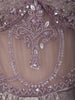 Light Lavender Heavy Sequins and Beads Embroidered Design Satin Partywear Gown