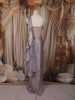 Light Lavender Heavy Sequins and Beads Embroidered Design Satin Partywear Gown