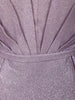 Light Lavender Shimmer Solid And Glitter Design Party Wear Gown with with Pleated Bodice