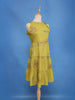 Light Olive Green Floral Design Cotton Kurti