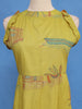 Light Olive Green Floral Design Cotton Kurti
