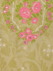Light Olive Green Floral Printed Cotton Salwar Suit with Dupatta - Diadem