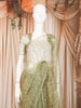 Light Olive Green Heavy Stone Embellished Design Pure Organza Party Wear Saree with Designer Border