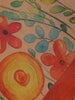 Light Orange Floral Design Semi Tussar Saree